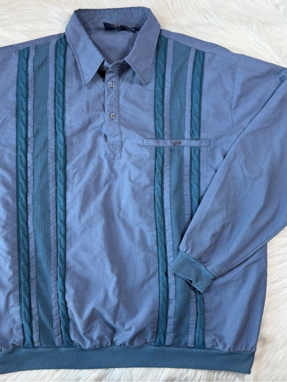 Vintage John Blair Long‎ Sleeve Polo Shirt